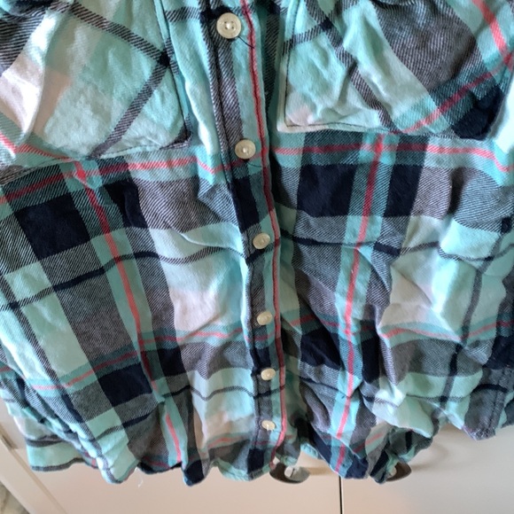 Aeropostale sz XS plaid button down shirt euc - Picture 2 of 4